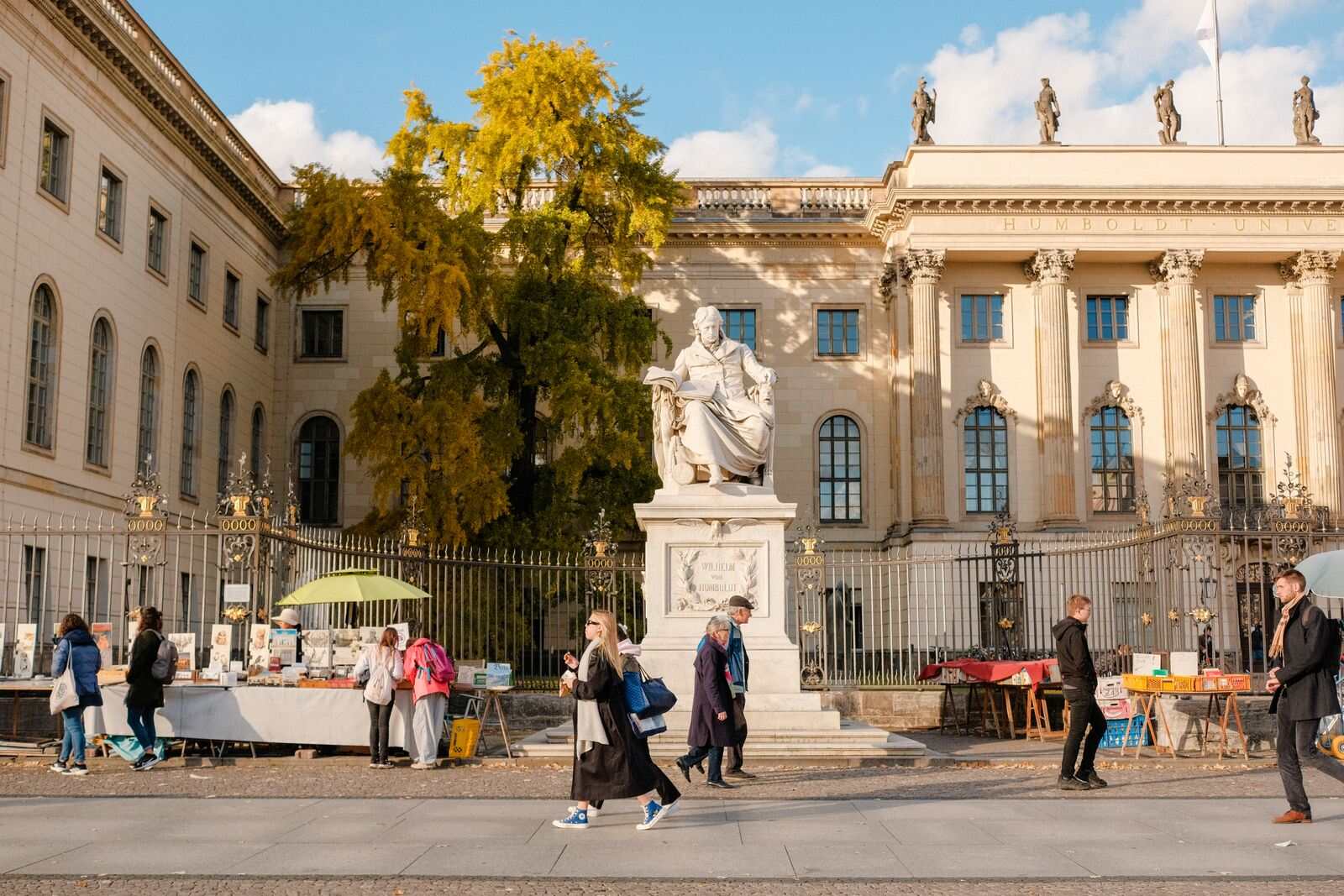 Street scene near Humboldt University in Berlin, Germany