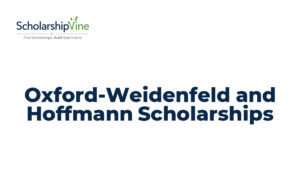 Oxford-Weidenfeld and Hoffmann Scholarships