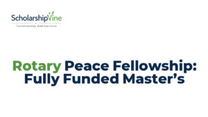 Rotary Peace Fellowship: Fully Funded Master’s
