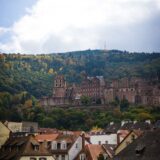 Heidelberg Castle overlooking the historic German university town